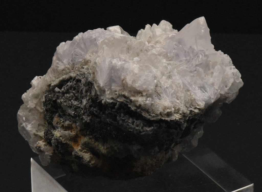 Purple Creedite and Gypsum Crystals Cluster Mineral Specimen - 745g