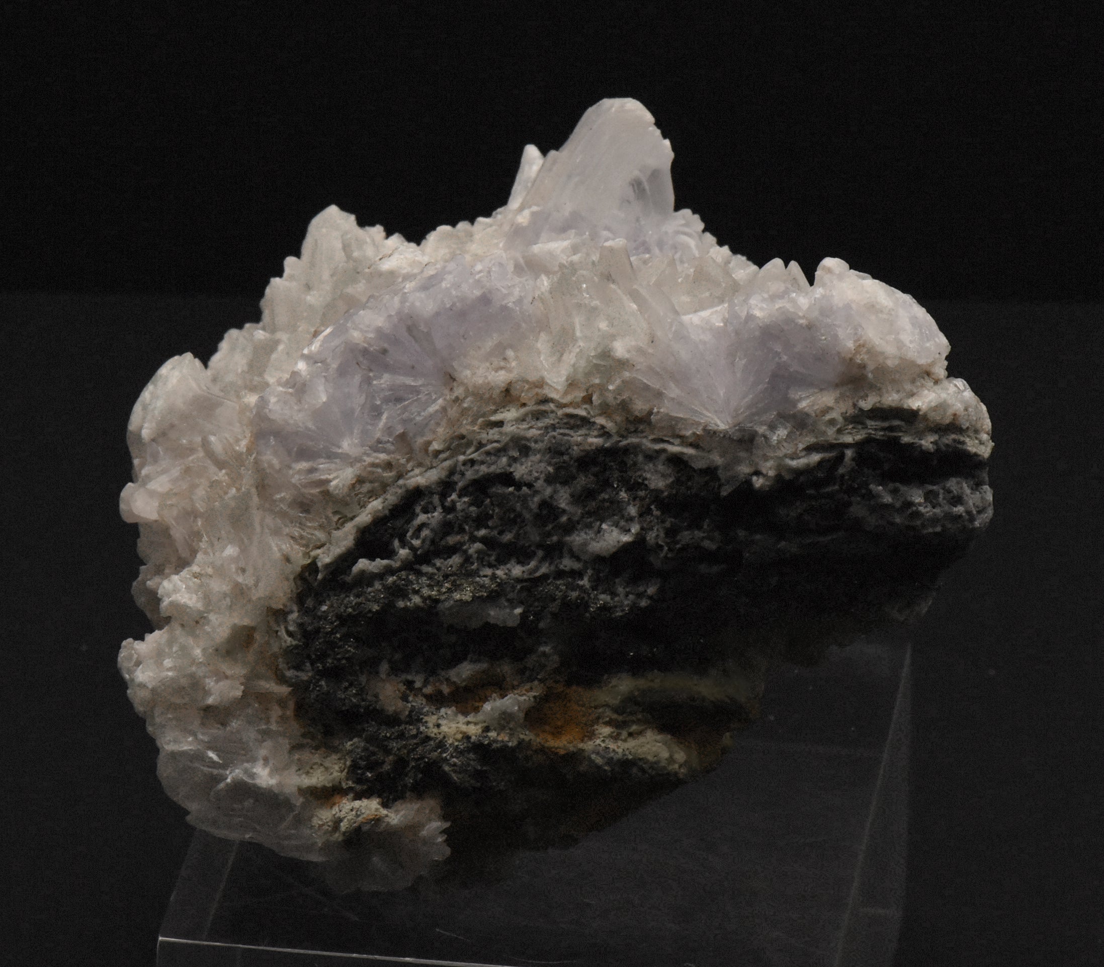 Purple Creedite and Gypsum Crystals Cluster Mineral Specimen - 745g