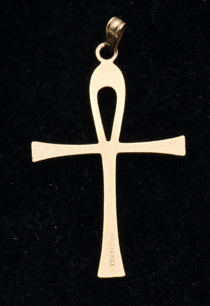 Curtis Manufacturing Co. - Vintage 14k Gold Filled Ankh Pendant