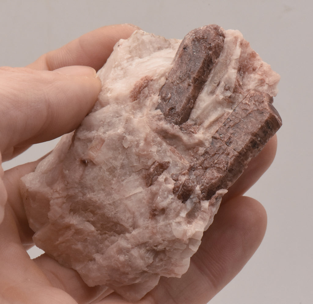 Fluorapatite Crystals in Calcite Matrix Mineral Specimen - Ontario, Canada