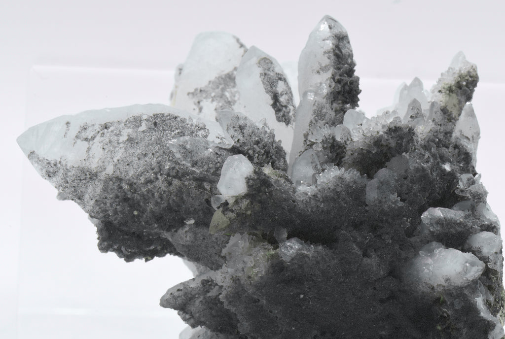 Arsenic on Quartz 'Hedgehog' Crystal Cluster - Romania