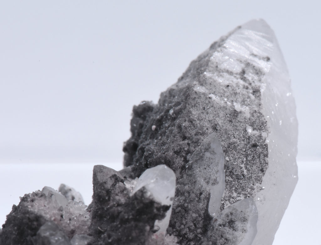 Arsenic on Quartz 'Hedgehog' Crystal Cluster - Romania
