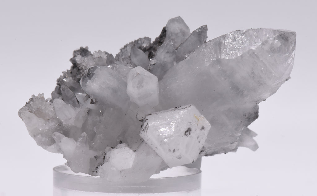 Arsenic on Quartz 'Hedgehog' Crystal Cluster - Romania