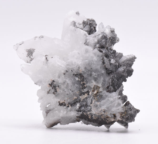 Arsenic on Quartz 'Hedgehog' Crystal Cluster - Romania