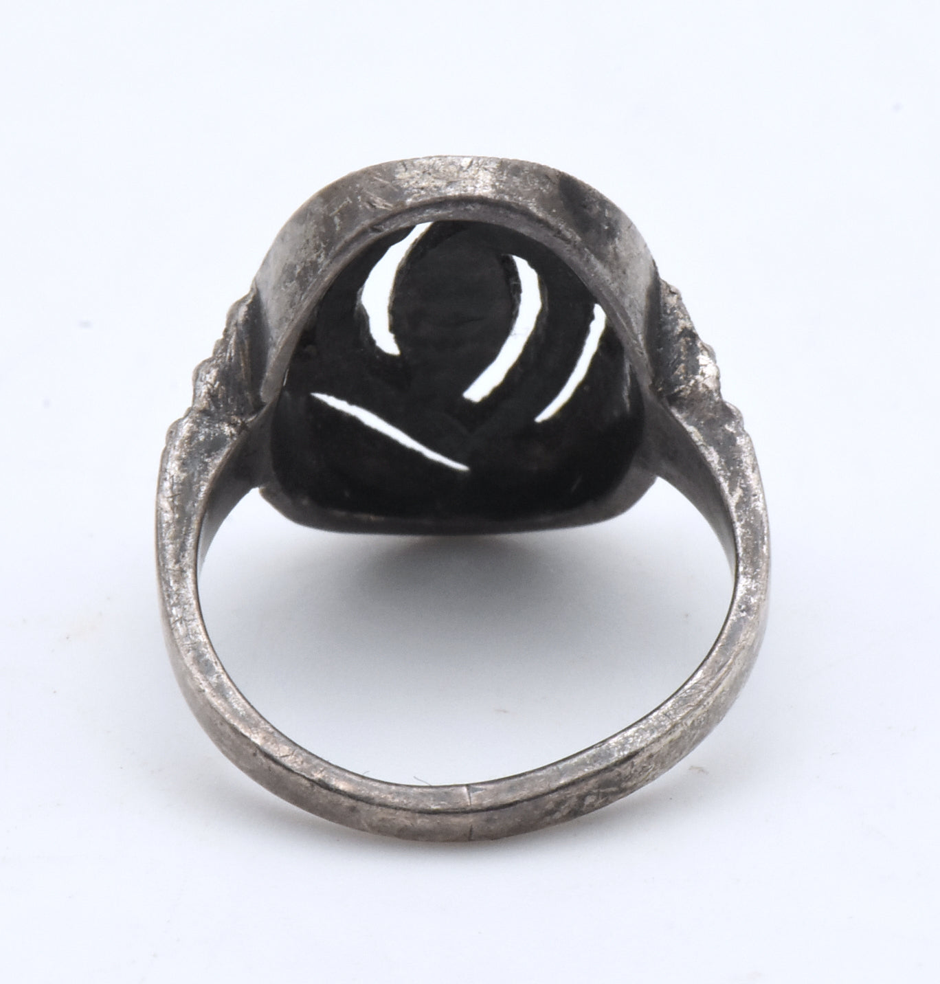 Vintage Sterling Silver Marcasite Art Deco Design Ring - SIze 5.5