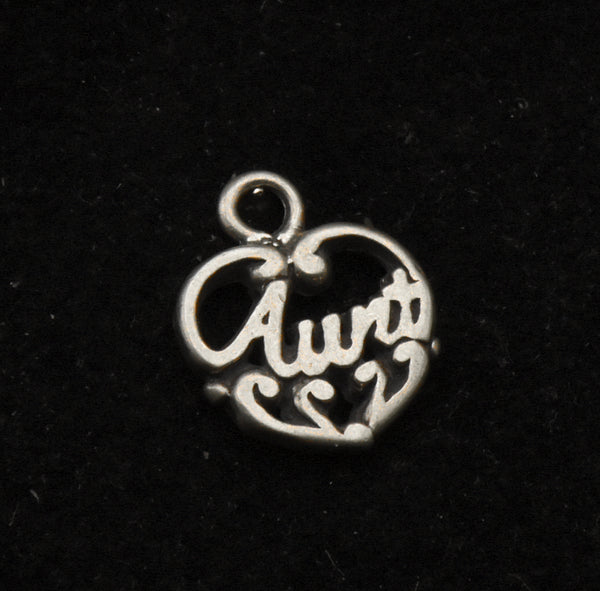 Vintage Sterling Silver "Aunt" Charm