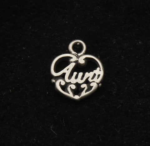 Vintage Sterling Silver "Aunt" Charm