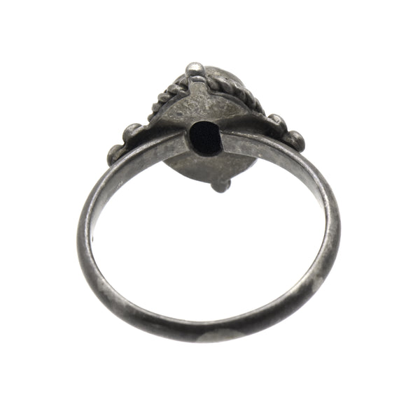 Vintage Azurmalachite Sterling Silver Ring - Size 6.5