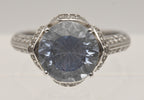 Vintage Sterling Silver Cubic Zirconia Ring - Size 9