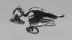 Vintage Sterling Silver Stork with Baby Dangle Charm