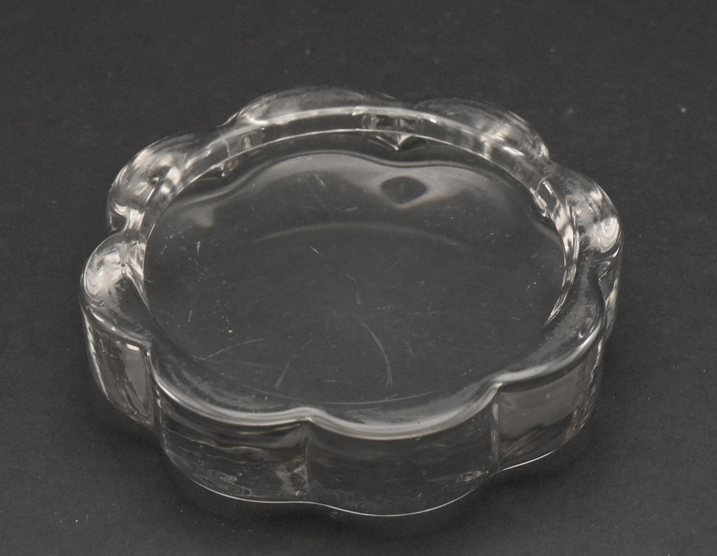 Vintage Glass Coaster Paperweight