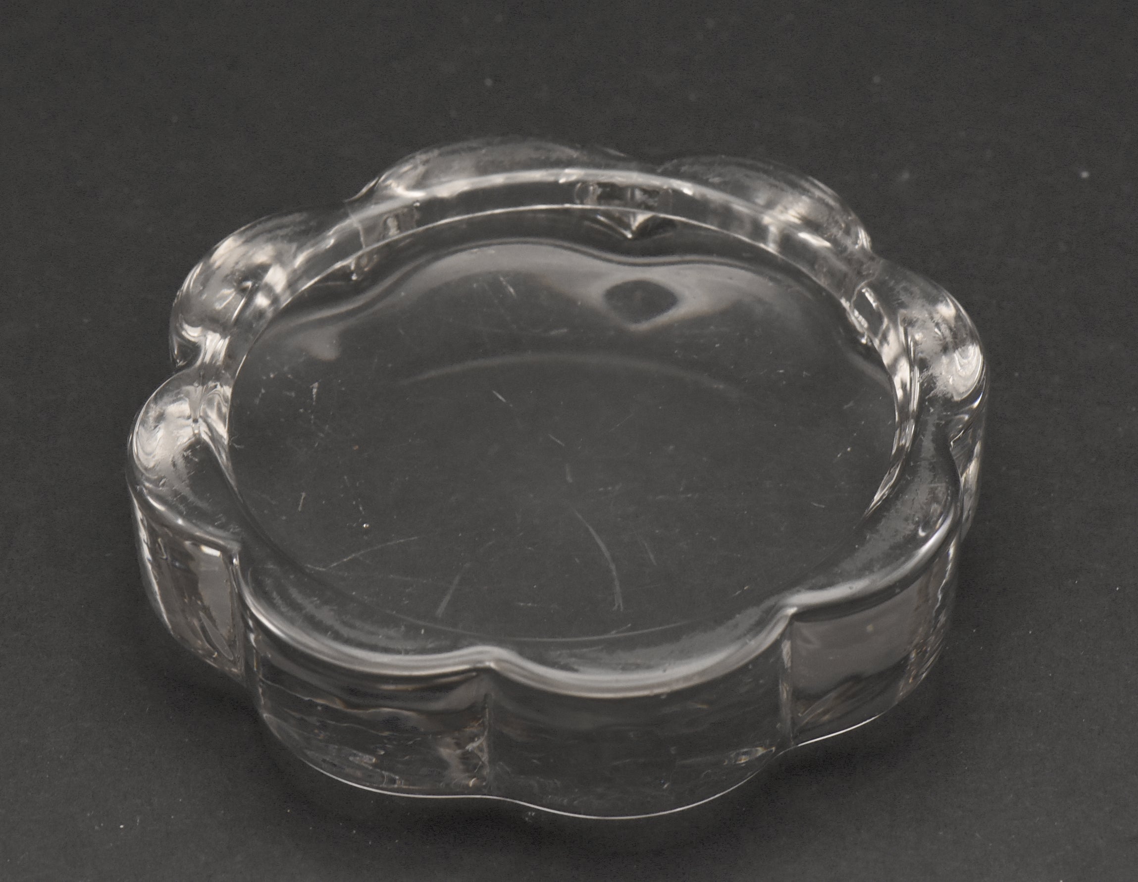 Vintage Glass Coaster Paperweight