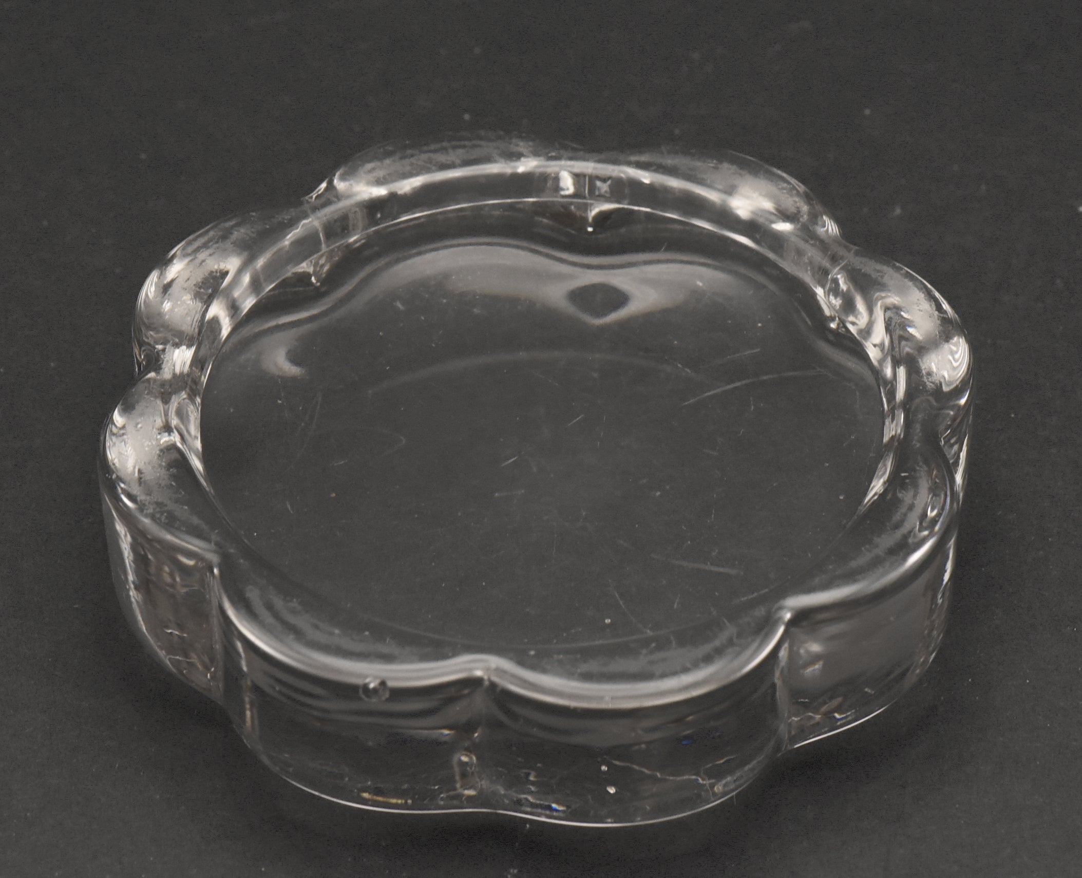 Vintage Glass Coaster Paperweight