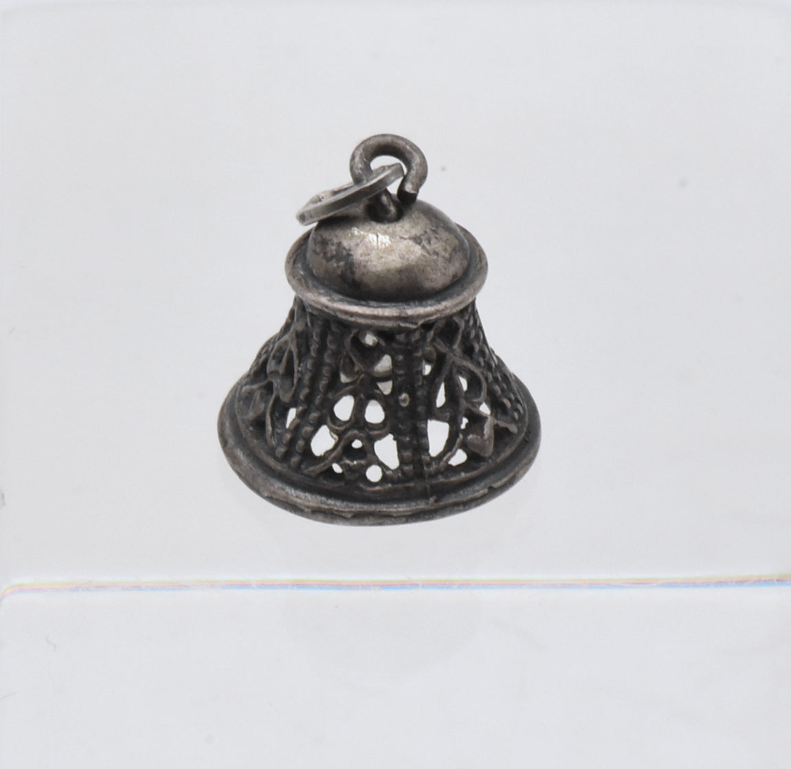 Beau - Vintage Sterling Filigree Bell Charm
