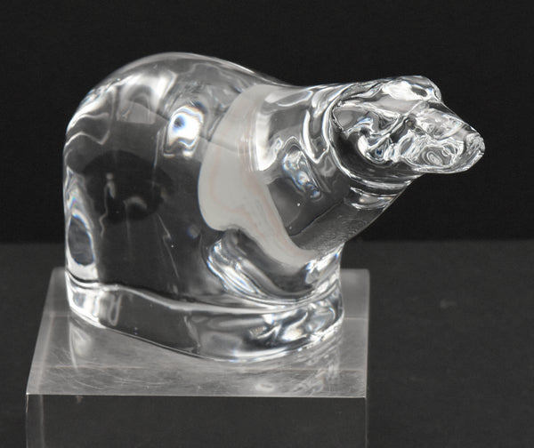 Sasaki Crystal - Vintage Crystal Polar Bear Figurine