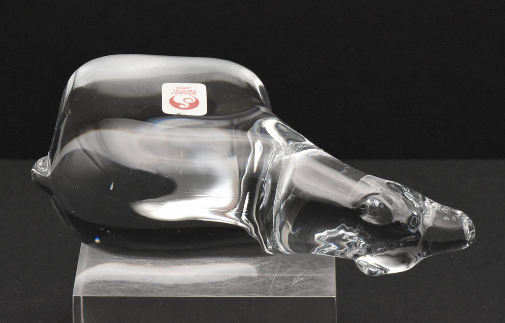 Sasaki Crystal - Vintage Crystal Polar Bear Figurine