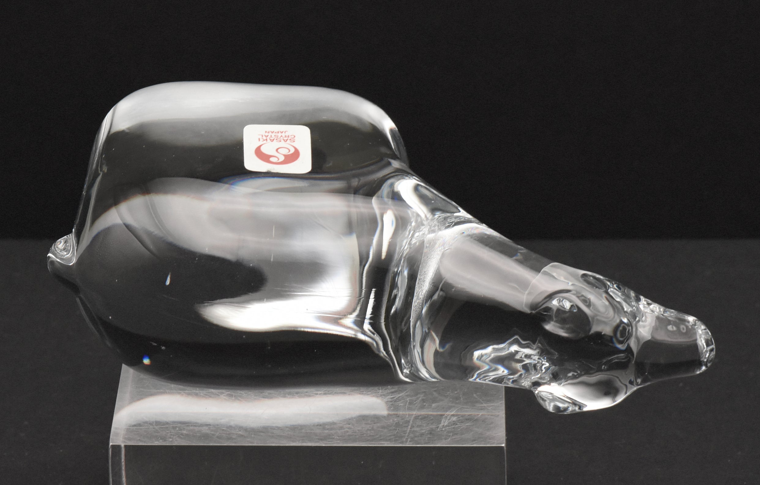 Sasaki Crystal - Vintage Crystal Polar Bear Figurine