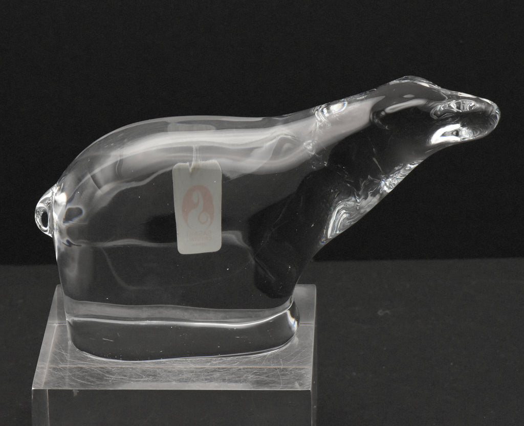 Sasaki Crystal - Vintage Crystal Polar Bear Figurine