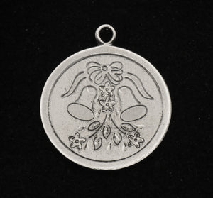 Wells - Vintage Sterling Silver Christmas Bells Charm