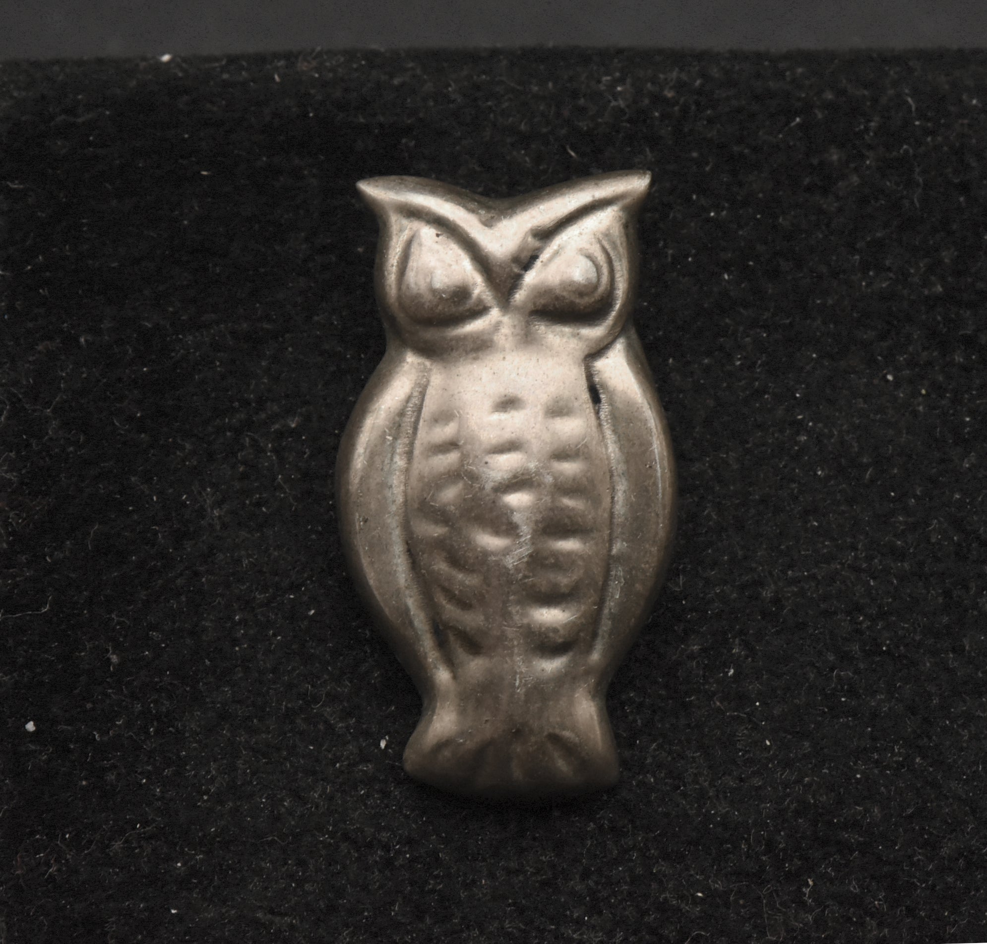 Vintage Handmade Sterling Silver Owl Pendant