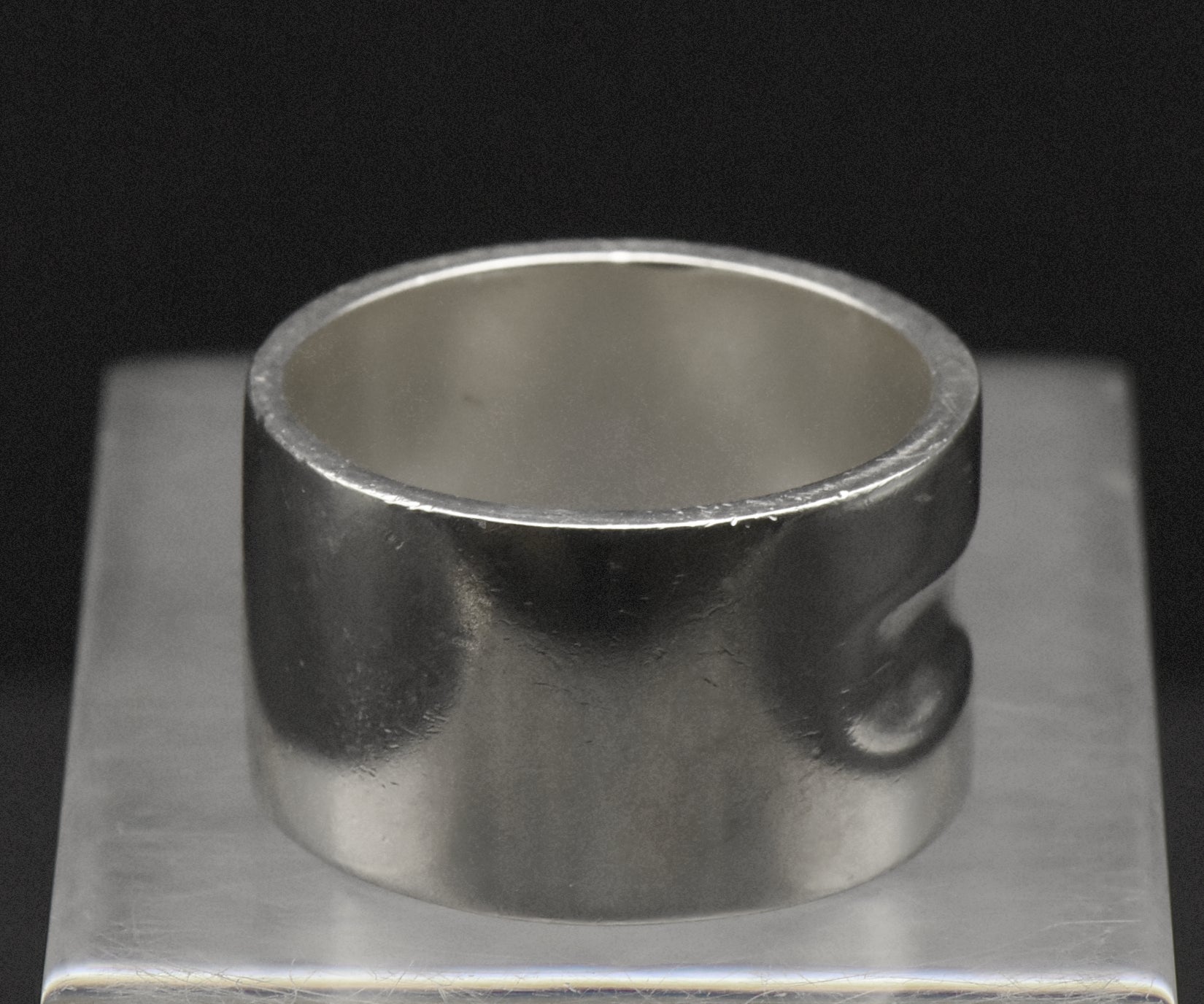 BIG Vintage Solid Sterling Silver Irish Thumb Ring 21g - Size 12.25