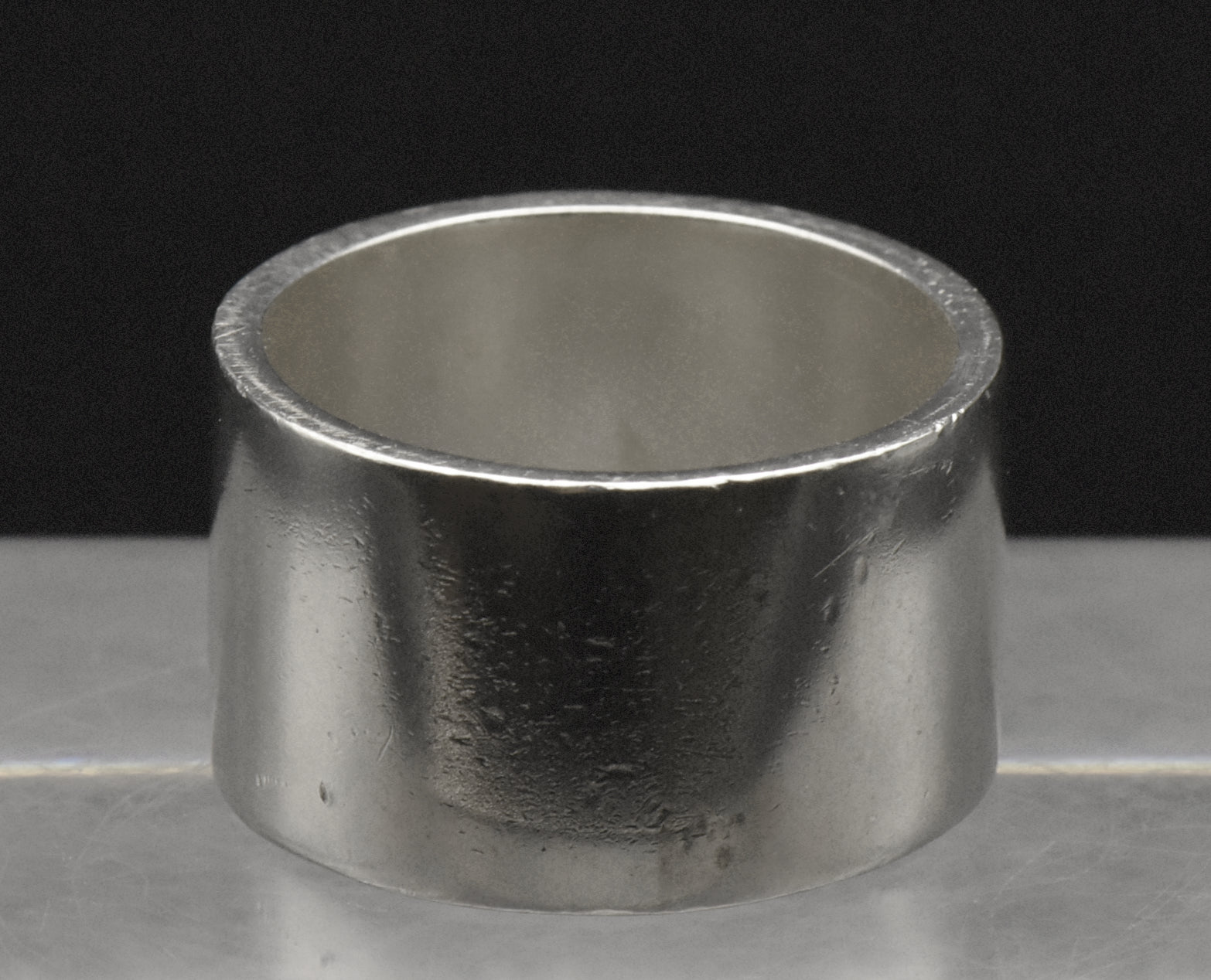 BIG Vintage Solid Sterling Silver Irish Thumb Ring 21g - Size 12.25