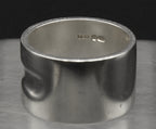 BIG Vintage Solid Sterling Silver Irish Thumb Ring 21g - Size 12.25