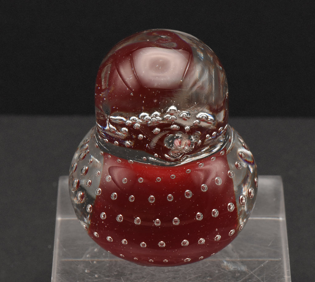 Vintage Hand Crafted Glass Bird Paperweight - CHIPPED