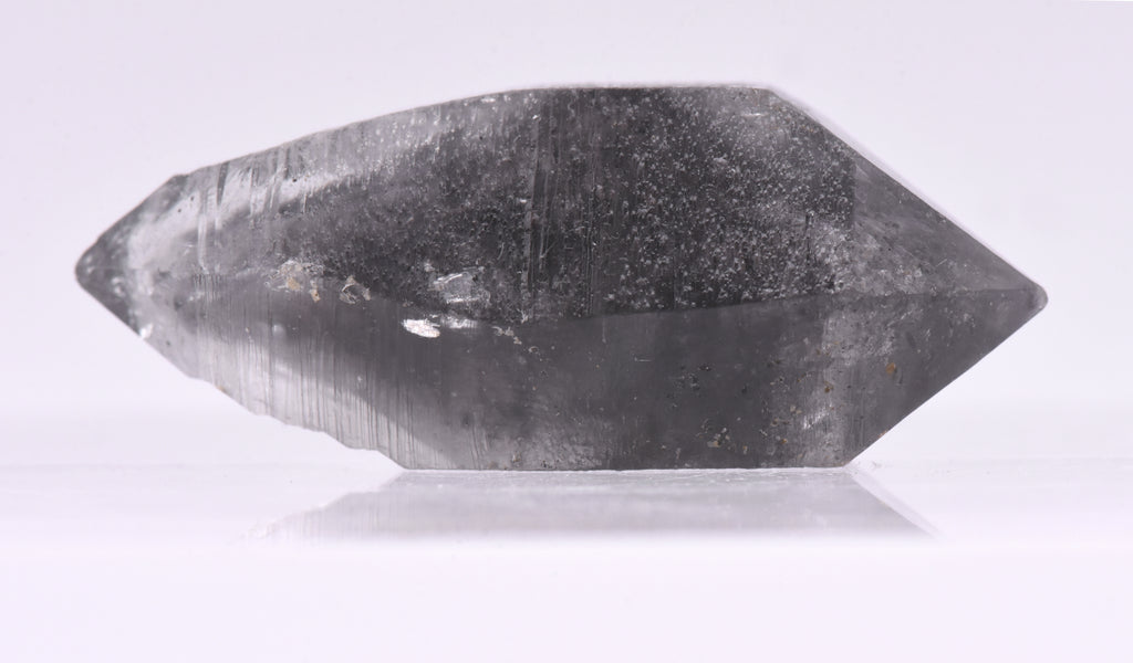 Bitumen Included Double Terminated Quartz Crystal Mineral Specimen - China