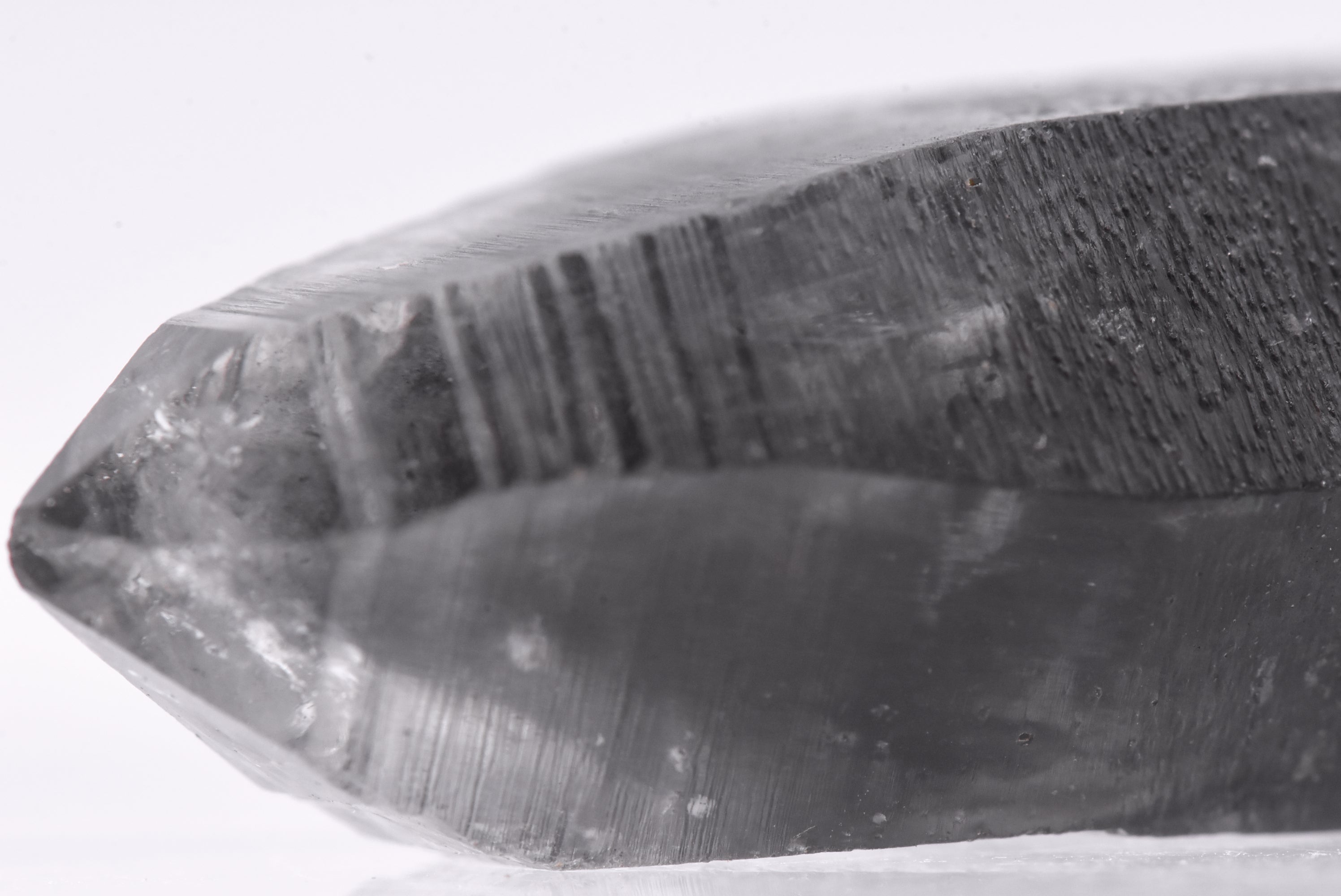 Bitumen Included Double Terminated Quartz Crystal Mineral Specimen - China