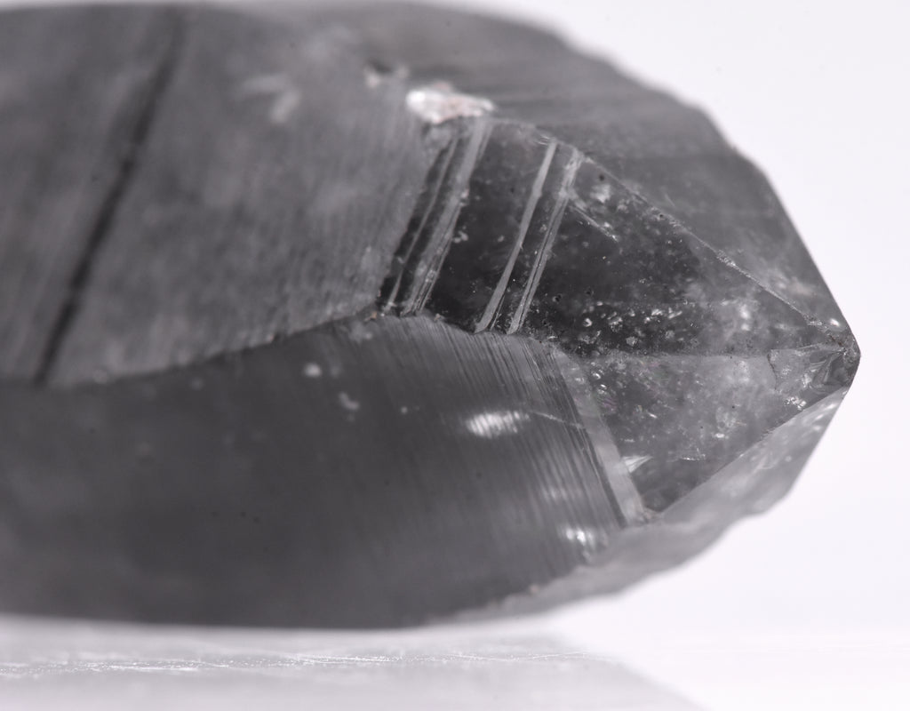 Bitumen Included Double Terminated Quartz Crystal Mineral Specimen - China