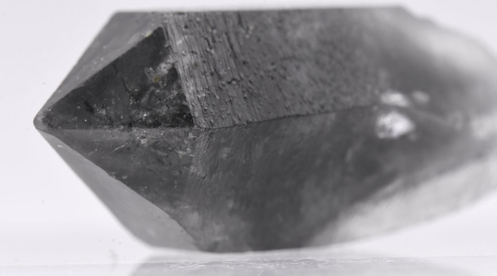 Bitumen Included Double Terminated Quartz Crystal Mineral Specimen - China