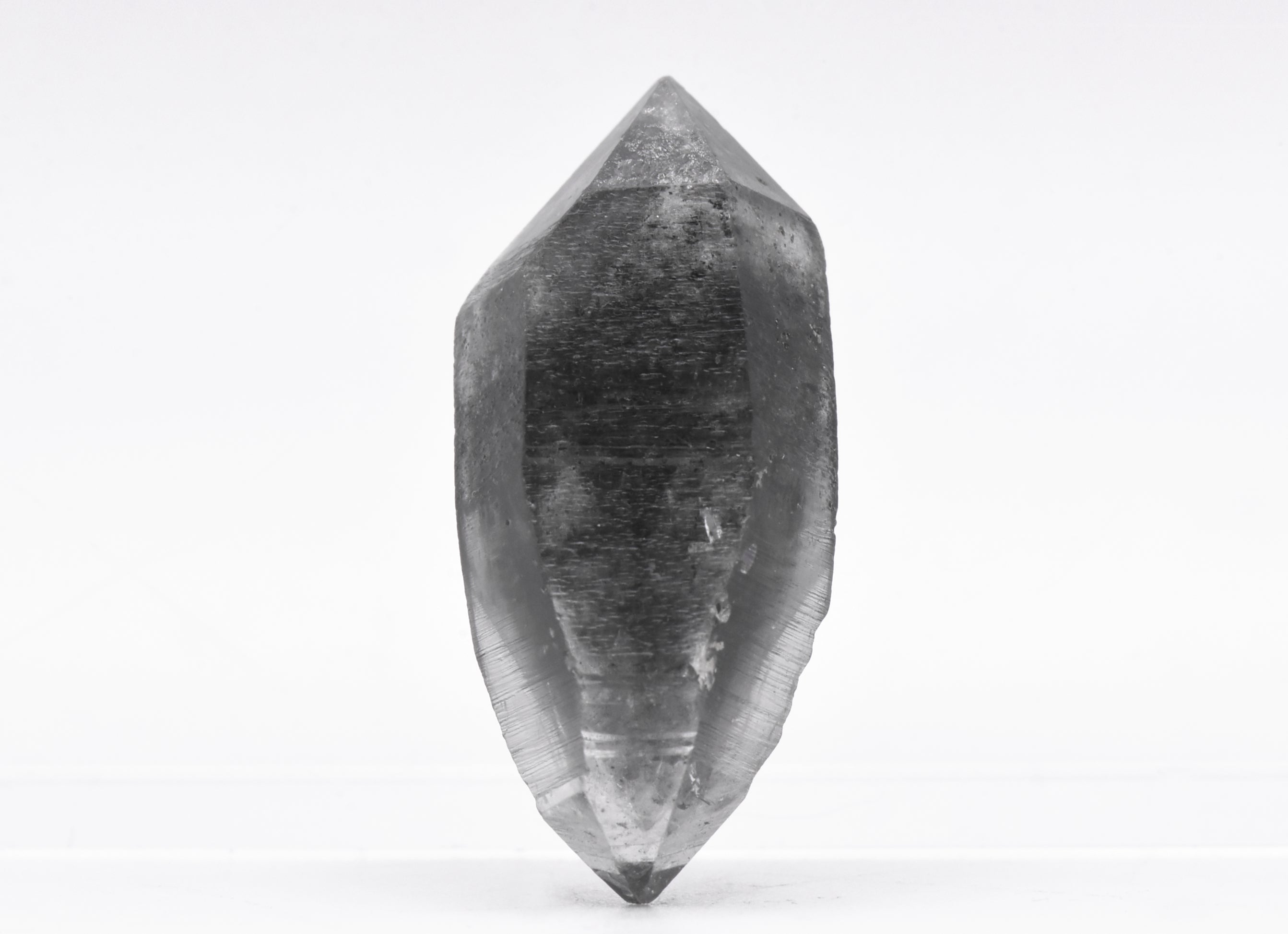 Bitumen Included Double Terminated Quartz Crystal Mineral Specimen - China