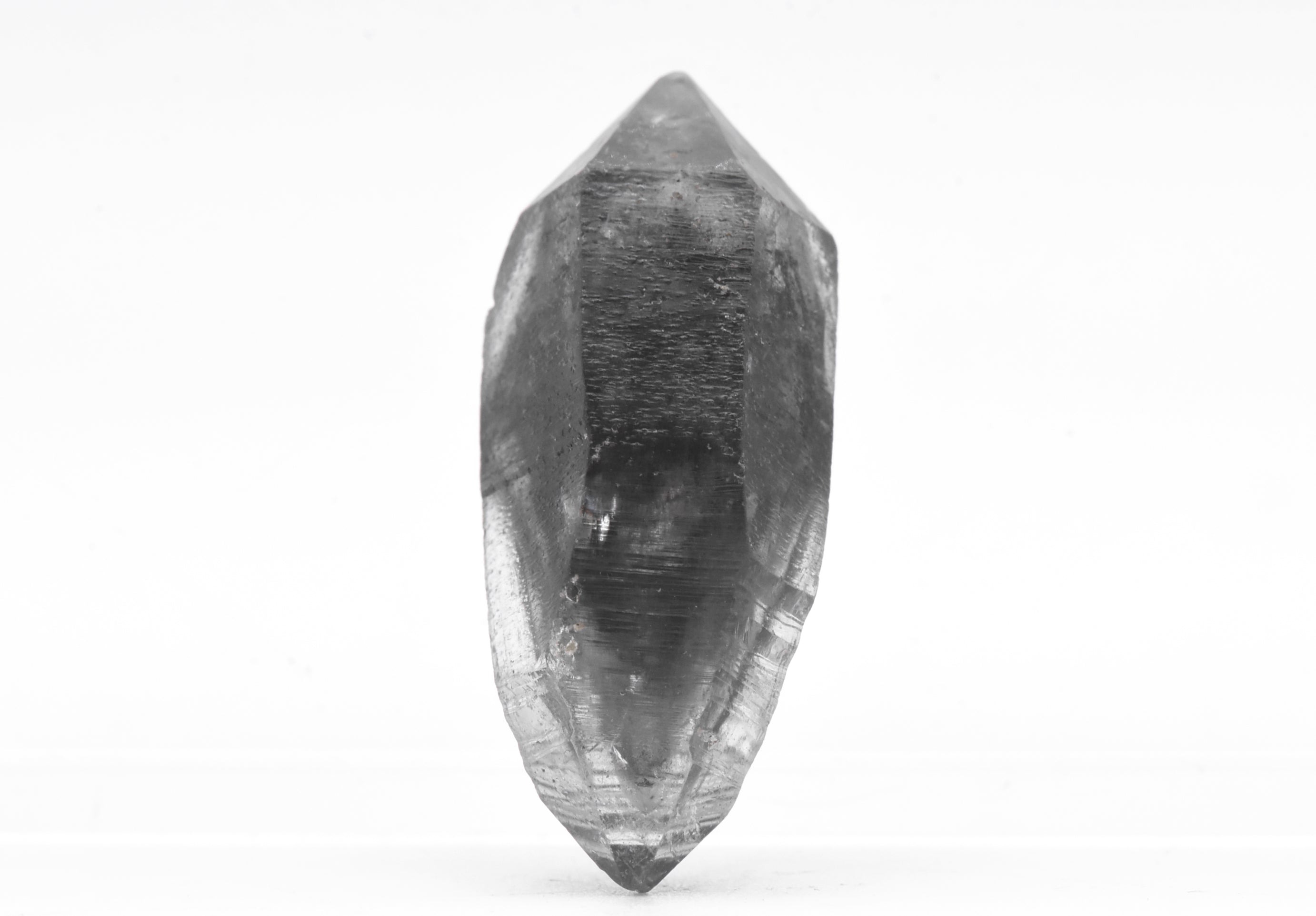 Bitumen Included Double Terminated Quartz Crystal Mineral Specimen - China