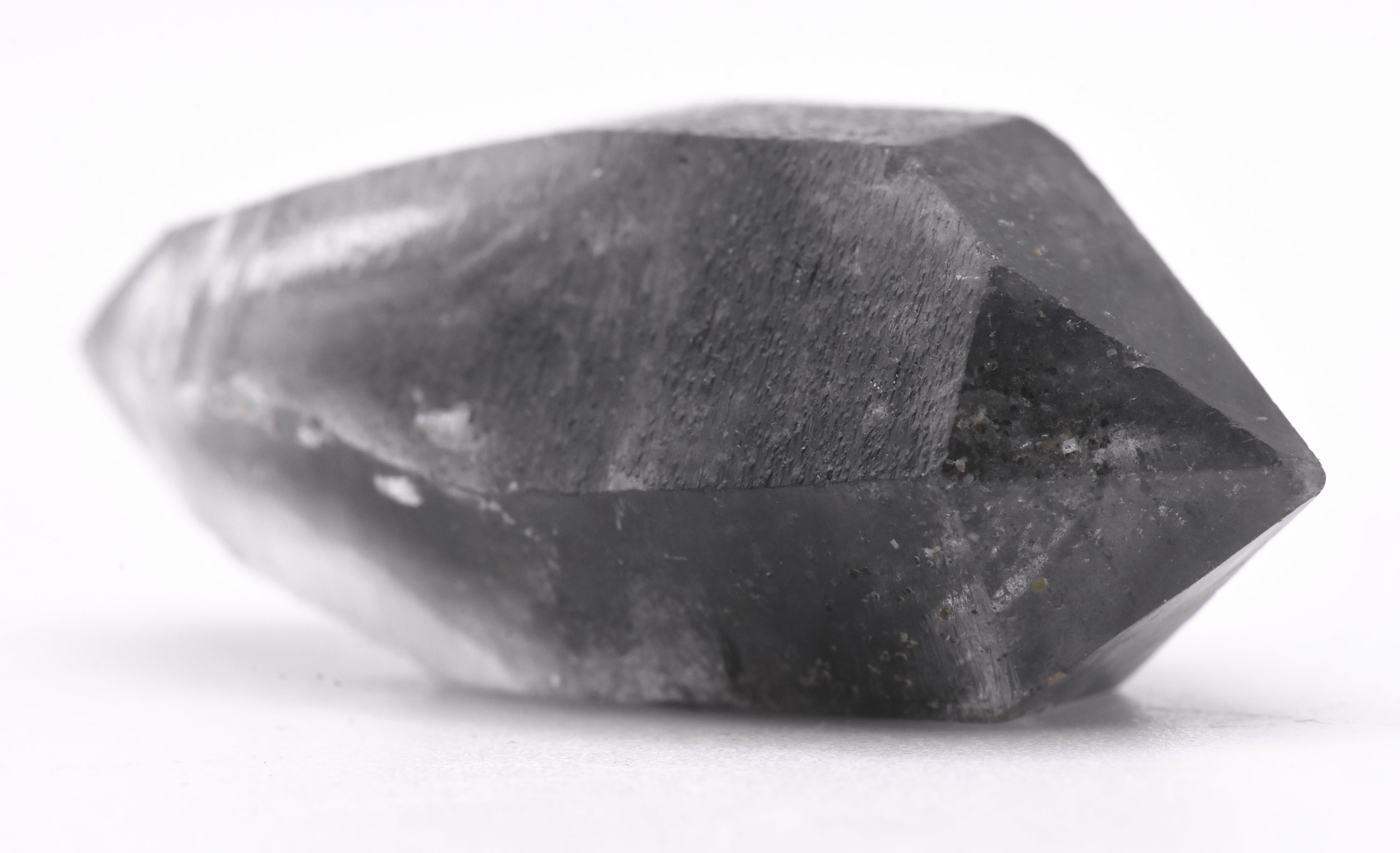 Bitumen Included Double Terminated Quartz Crystal Mineral Specimen - China