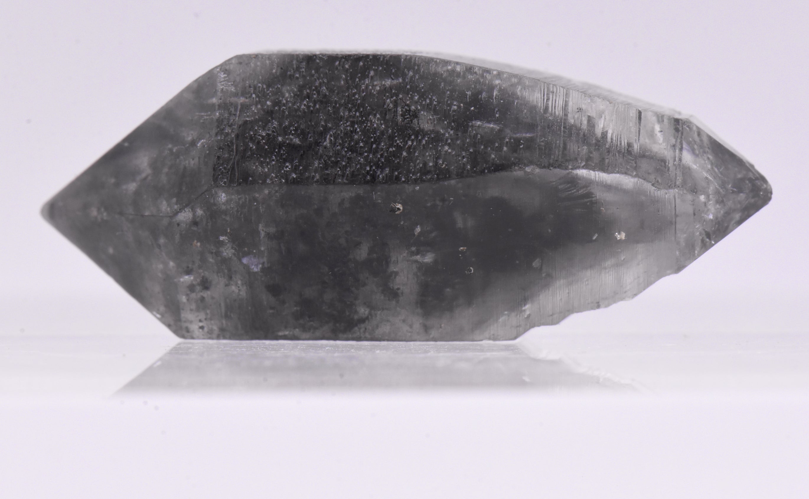 Bitumen Included Double Terminated Quartz Crystal Mineral Specimen - China