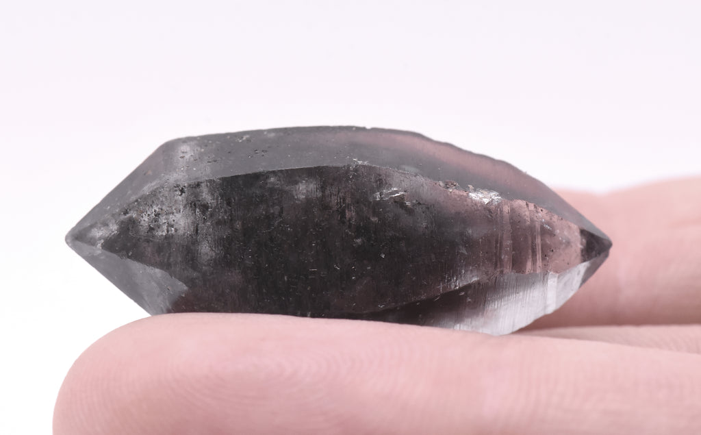 Bitumen Included Double Terminated Quartz Crystal Mineral Specimen - China