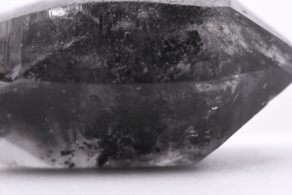 Bitumen Included Double Terminated Quartz Crystal Mineral Specimen - China