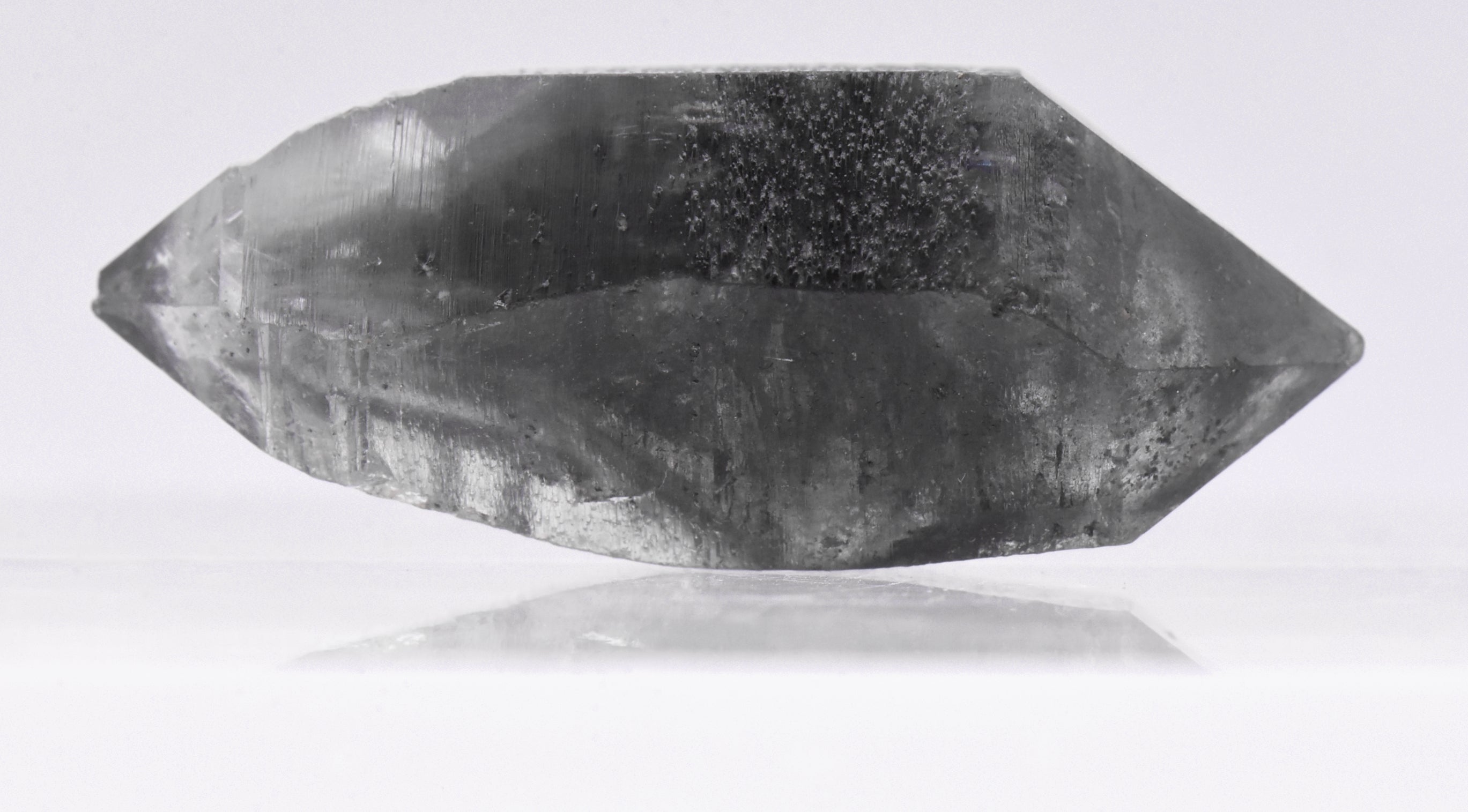 Bitumen Included Double Terminated Quartz Crystal Mineral Specimen - China