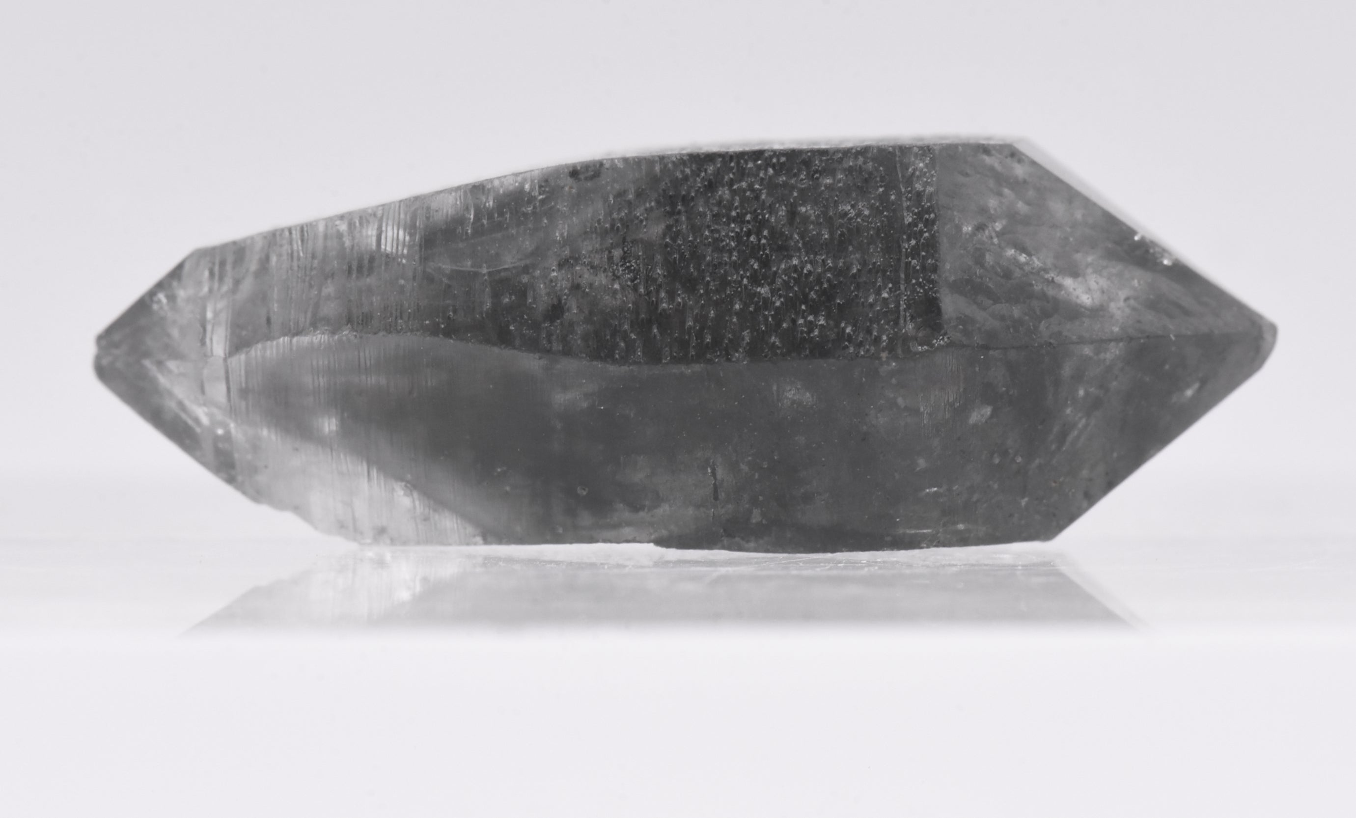 Bitumen Included Double Terminated Quartz Crystal Mineral Specimen - China