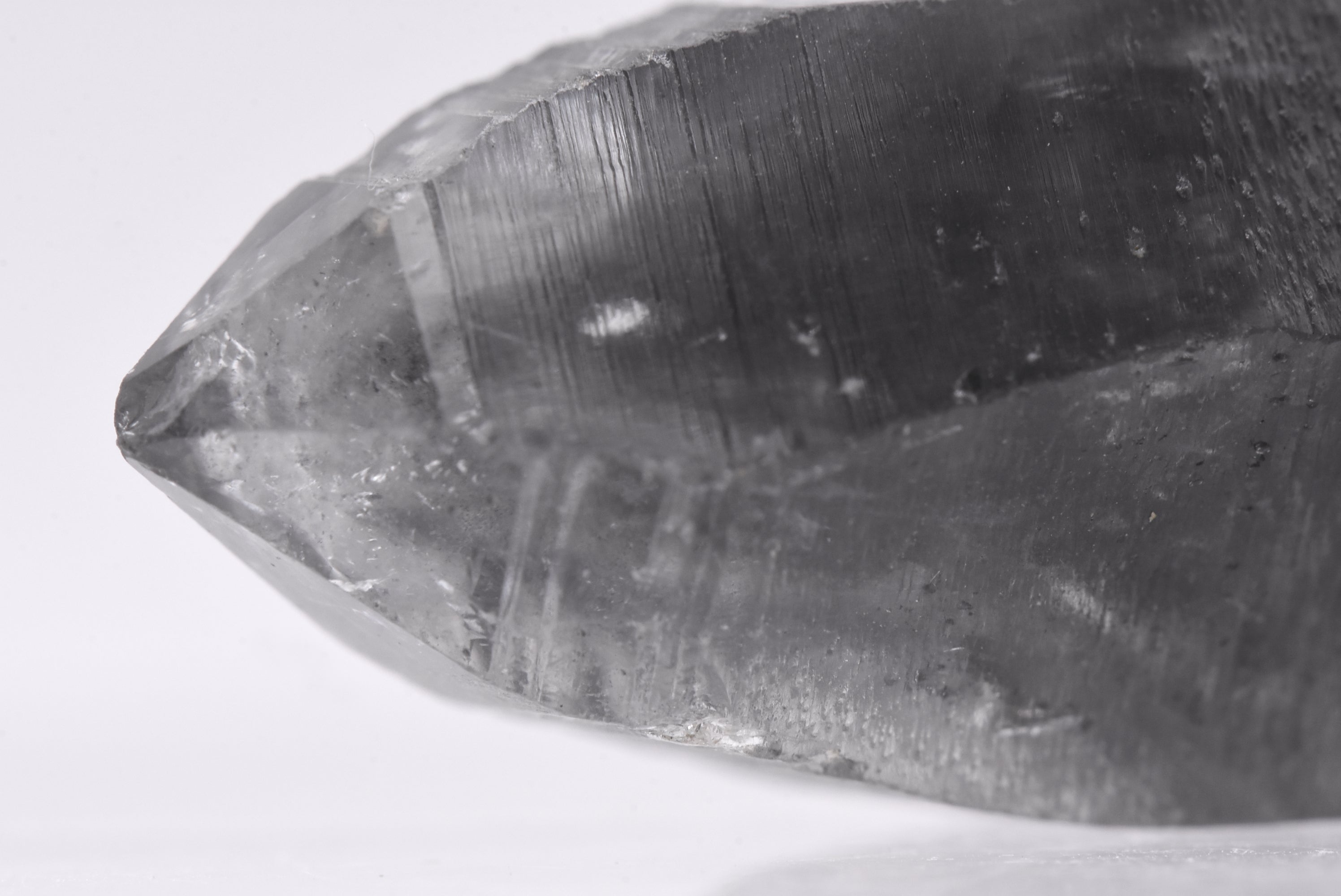 Bitumen Included Double Terminated Quartz Crystal Mineral Specimen - China