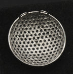 Vintage Sterling Silver Blue Rhinestone Pendant