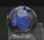Vintage Blue Dolphins Encased Glass Paperweight