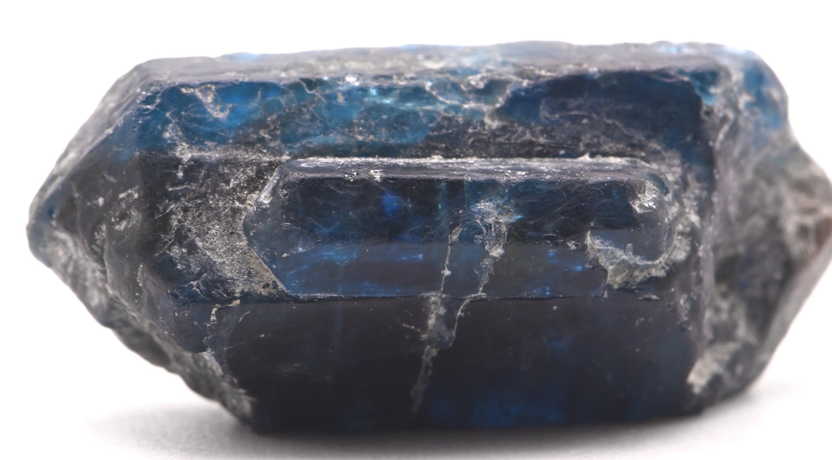 Blue Apatite Crystal Mineral Specimen