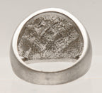 Vintage Sterling Silver Rhinestone Dome Ring - Size 9.25 - Missing Stones