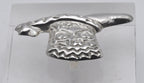 Vintage Handmade Mexican Sterling Silver Cowboy Boot with Spur Brooch/Pendant
