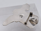 Vintage Handmade Mexican Sterling Silver Cowboy Boot with Spur Brooch/Pendant