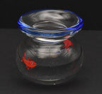 Vintage Handmade Heavy Fishbowl Glass Paperweight - 1.5lb+
