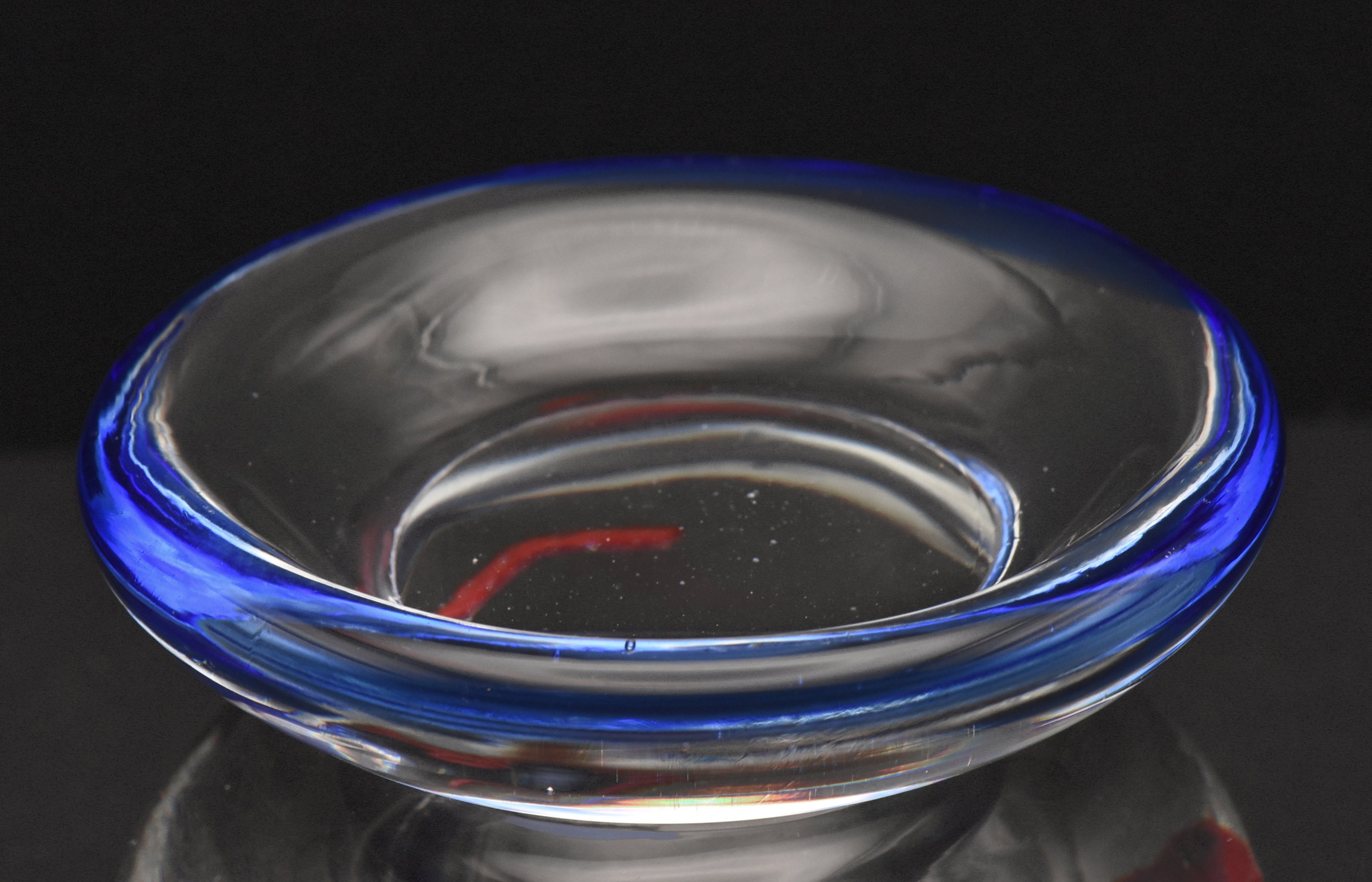 Vintage Handmade Heavy Fishbowl Glass Paperweight - 1.5lb+