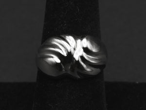 Vintage Abstract Sterling Silver Ring - Size 7.75